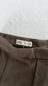Pantalon tailleur Zara - Xs - Marron -
