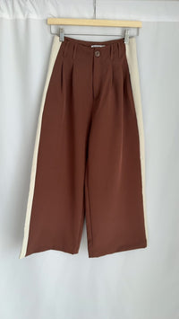 Pantalon large Stradivarius - 34 - Marron -