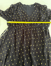Robe Casual Glamorous - M - Noir Et Doré -