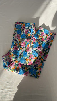 Pantalon droit Zara - L - Bleu