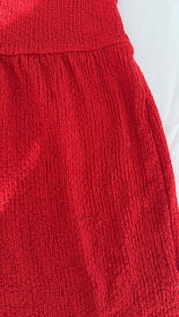 Robe courte Bershka - L - Rouge -