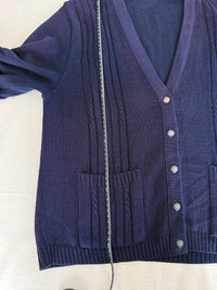 Cardigan Lewinger - L - à poches et torsades