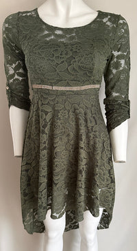 Robe Casual Made In Italy - S - Vert Foncé -