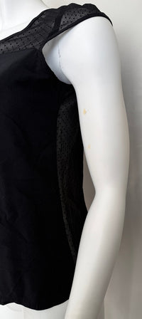 Haut Stradivarius - L - Noir - Voile Plumetis