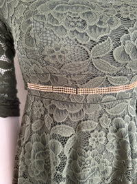 Robe Casual Made In Italy - S - Vert Foncé -