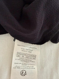 Blouse Camaïeu - 38 - Noir - Col ajouré