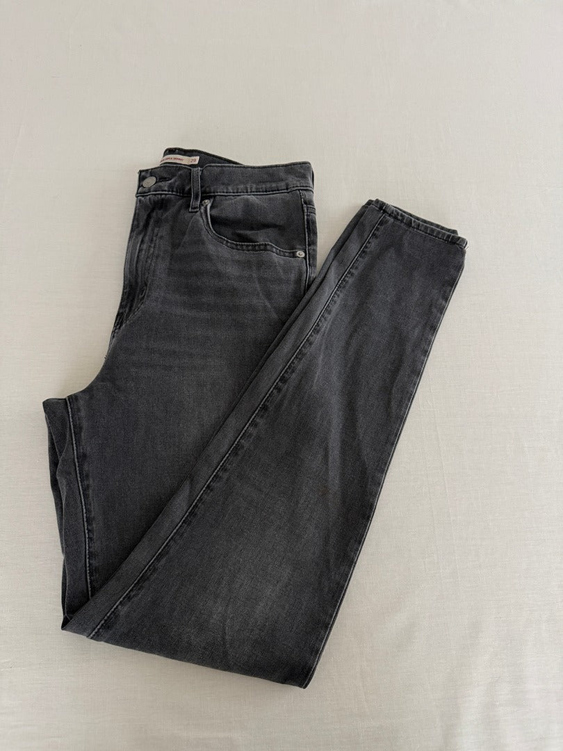 Jean Mile High Super Skinny Levi's - 38 - Gris