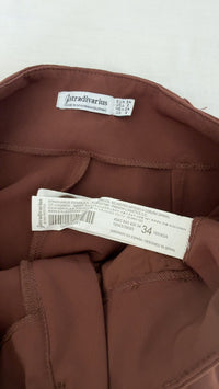 Pantalon large Stradivarius - 34 - Marron -