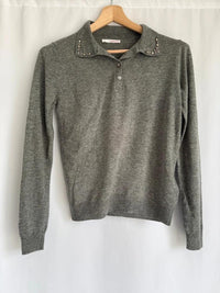 Pull col polo Camaïeu - M - Gris -