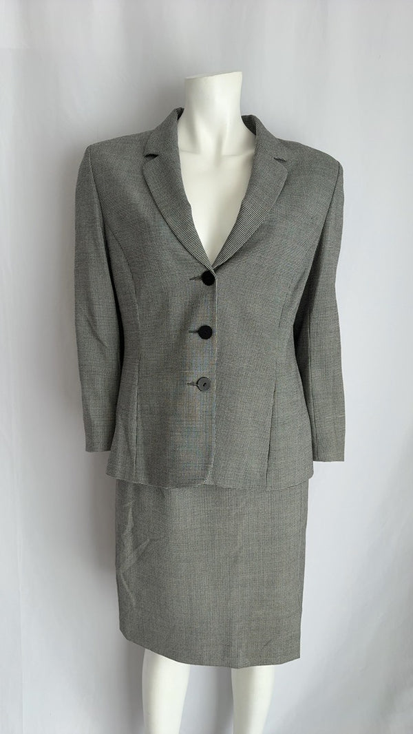Tailleur jupe femme similaire! pied-de-poule Fr 42 gris