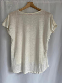 T-shirt Camaieu 100% lin - S - Blanc