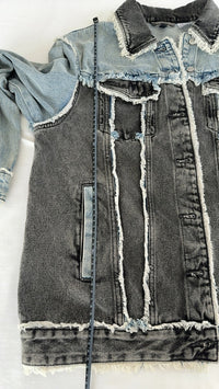 Veste en jean H&m - Xs - Gris -