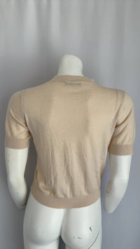 Pull manches courtes Zara - S - Crème -
