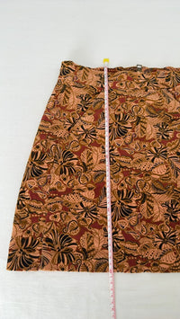 Jupe courte Zara Trafaluc velours - Xs - Orange -