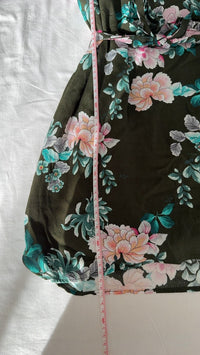 Robe courte Promod - 38 - Kaki floral