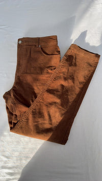 Pantalon velours côtelé Mango - 38 - Marron