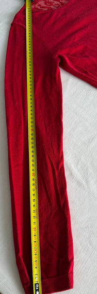 Pull Pimkie - M - Rouge - Détails Dentelle Dos