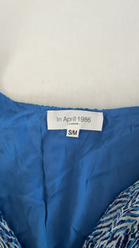Robe courte In April 1986 - S - Bleu