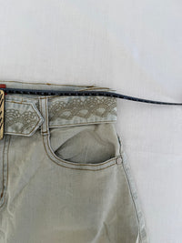Jupe en jean Kor Jeans - L - bleu jaune -