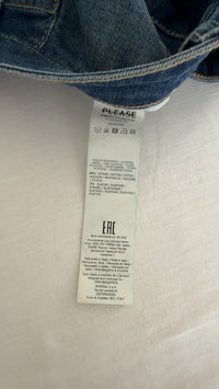 Mini-jupe en jean Please - S - Bleu -
