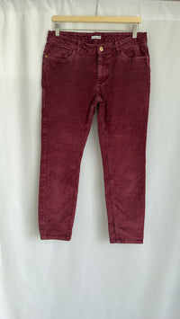 Pantalon velours Lulucastagnette - 40 - Bordeaux -
