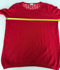 Pull Pimkie - M - Rouge - Détails Dentelle Dos
