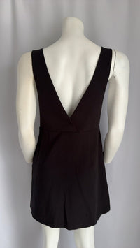 Robe courte H&m - 38 - Noir - Décolleté V
