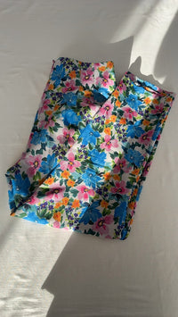Pantalon droit Zara - L - Bleu