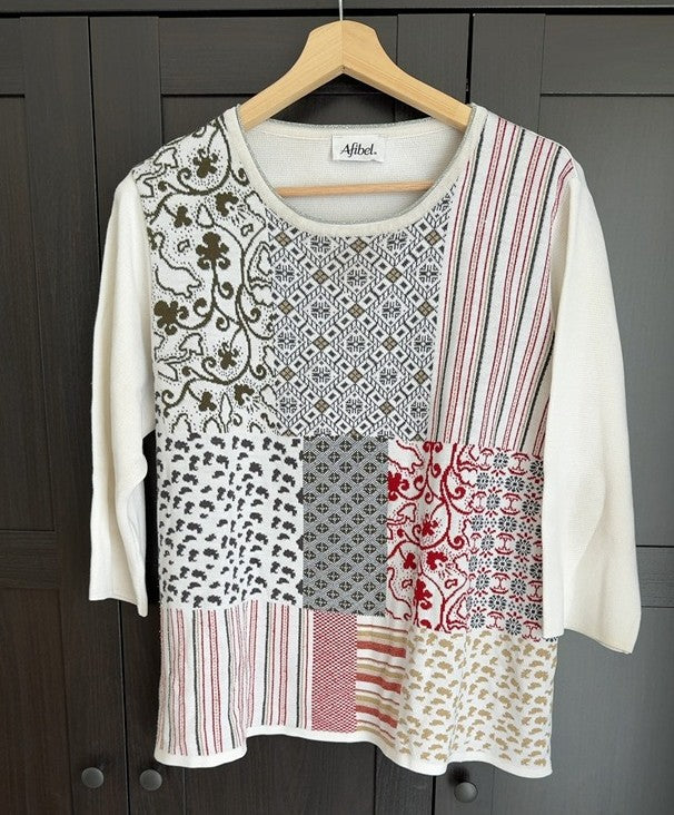 pull Afibel - L - blanc -