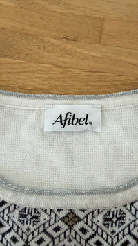 pull Afibel - L - blanc -