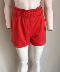 Short Taille Haute Sans Marque - S - Orange -