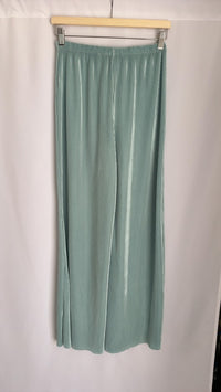 Pantalon large plissé Zara - S - Vert
