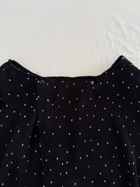 Top sans manches Mango - M - Noir - à pois