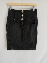 Jupe en jean Gina Tricot - 34 - Noir