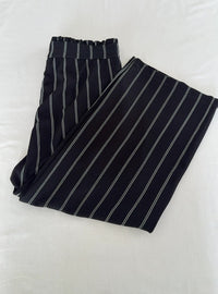 Pantalon large Jdy - M - Noir - à rayures