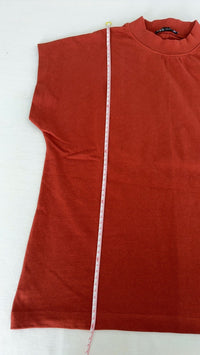 T-shirt Zara - S - rouge brique