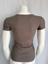 T-shirt H&m - S - Marron -