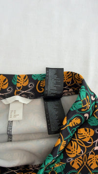 Jupe mini H&m - Xs - Noir à motif tropical