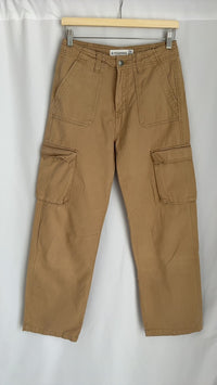 Pantalon cargo Stradivarius - 36 - mmaron/beige