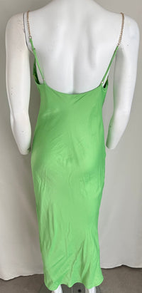 Robe midi Zara - M - Vert -