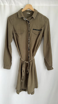 Robe chemise Ikks - 40 - Kaki -