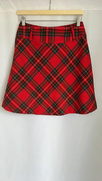 Jupe H&m - 36 - Rouge - Mini Jupe Tartan
