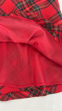 Jupe H&m - 36 - Rouge - Mini Jupe Tartan