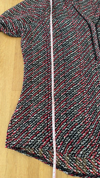 Blouse - L - noir et rouge