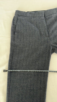 Pantalon Ajusté Zara - M - Gris Et Marine -