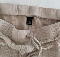 Short Shein - L - Beige - Gaze De Coton