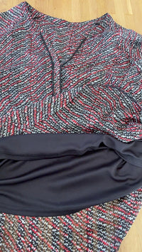Blouse - L - noir et rouge