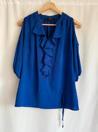 Blouse Un Jour Ailleurs - 38 - Bleu cobalt -