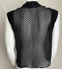 Blouse Mango - M - Noir - Plumetis
