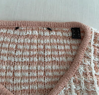 Gilet épais Esprit - M - Rose - maille texturée style tweed